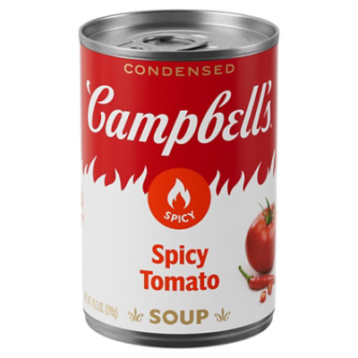 Campbells Condensed Spicy Tomato Soup 10.5 Oz Can - 10.5 OZ - Image 1