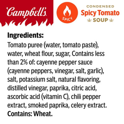 Campbells Condensed Spicy Tomato Soup 10.5 Oz Can - 10.5 OZ - Image 3