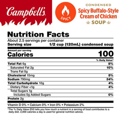 Campbells Condensed Spicy Buffalo Style Cream Of Chicken Soup 10.5 Oz Can - 10.5 OZ - Image 4