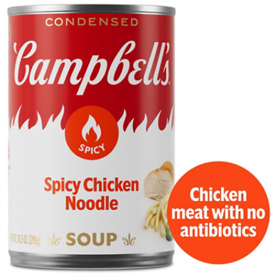 Campbell's Condensed Spicy Chicken Noodle Soup - 10.5 Oz
