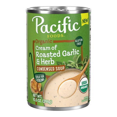 Pacific Foods Organic Condensed Cream Of Roasted Garlic And Herb Soup 10.5 Oz Can - 10.5 OZ - Image 1