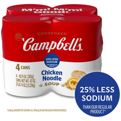 Campbell's Condensed Homestyle Chicken Noodle Soup 4 Count - 10.5