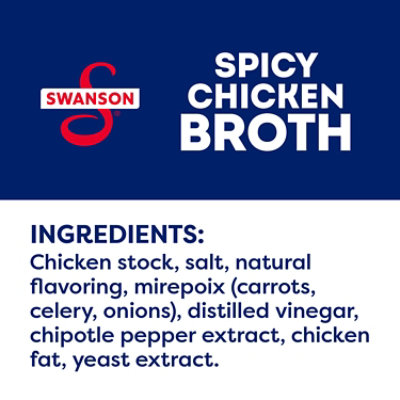 Swanson 100% Natural Spicy Chicken Broth - 32 Oz - Image 4