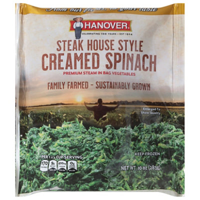 Hanover Steak House Style Creamed Spinach - 10 OZ - Image 3