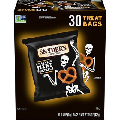 Snyder's of Hanover Mini Pretzels Halloween 30 Count - 0.5 Oz