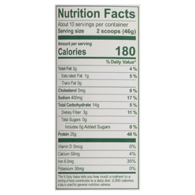 Vega Original Protien Powder 25g Van - 16.2 OZ