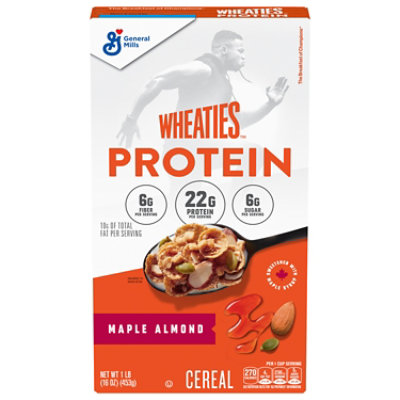 Wheaties Protein Maple Almond Breakfast Cereal - 16 OZ - Image 1