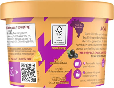 Acai Frozen Bowls Protein Ppr Bwl, 6 Oz - 6 OZ - Image 6