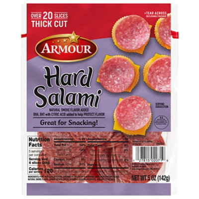 Armour Hard Salami Thick Cut, 5 Oz - 5 OZ - Image 3