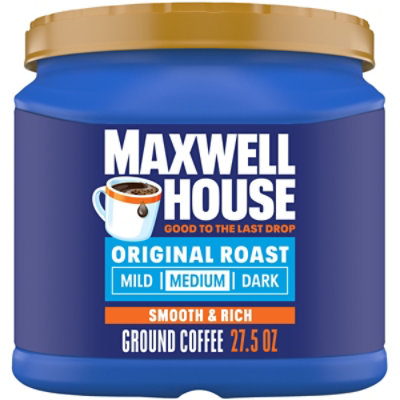 Maxwell House Original Roast Ground Coffee 27.5 Oz Canister - 27.5 OZ - Image 1