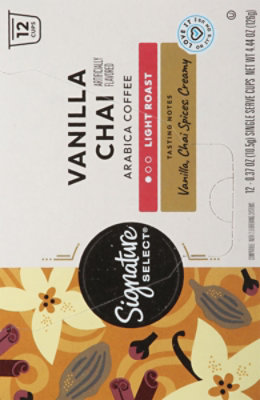 Signature Select Coffee Pods Vanilla Chai - 12 Count - Image 4