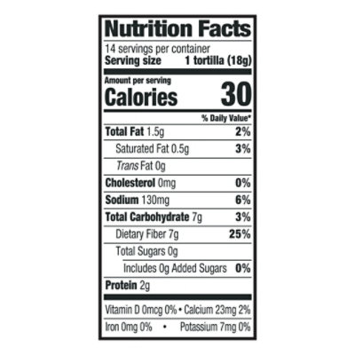 Guerrero Zero Net Carbs Jalapeno Tortillas Street Taco Size - 14 pack - Image 3