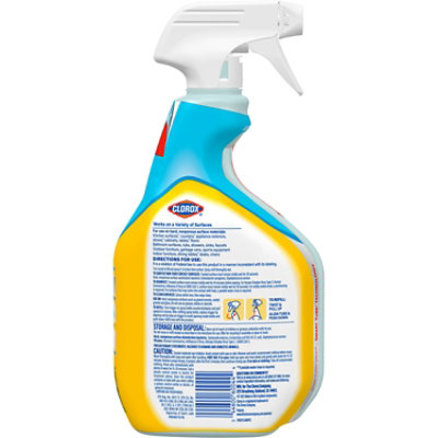 Clorox Disinfecting All Purpose Cleaner Bleach Free, Crisp Lemon Scent - 32 Fl. Oz. - 32 FZ - Image 2