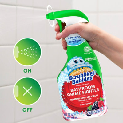 Scrubbing Bubbles Bathroom Grime Fighter Berry Burst 32 Fl Oz Trigger - 32 FZ - Image 4