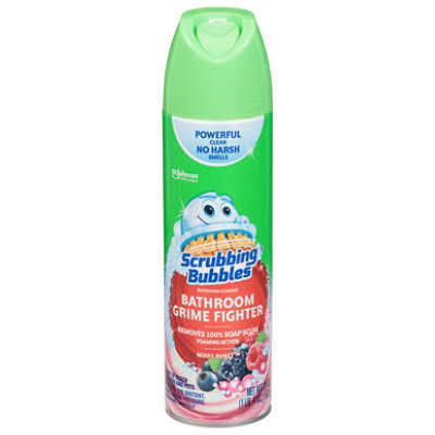 Scrubbing Bubbles Bathroom Grime Fighter, Berry Burst - 20 Oz. Aerosol - 20 OZ - Image 2