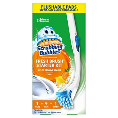 Scrubbing Bubbles Fresh Brush Starter Kit Toilet Cleaning System Citrus 1 Ct - EA - Image 2
