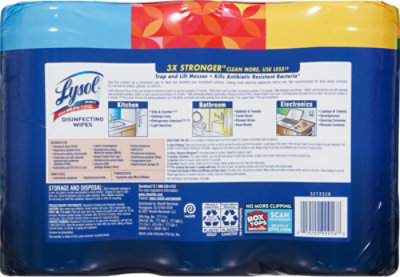 Lysol Disinfecting Multi Fragrance Wipes - 3-80 Count - Image 4