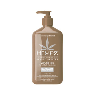 Hempz Vanilla Lux Herbal Body Moisturizer 17 Fl. Oz. - 17 FZ - Image 1