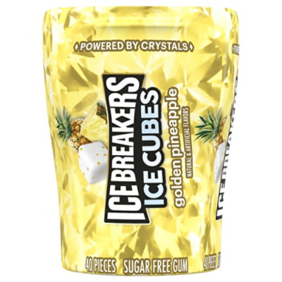 Ice Breakers Ice Cubes Golden Pineapple Flavored Gum Bottle Pack - EA - Image 3