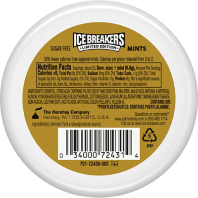 Ice Breakers Golden Pineapple Flavored Mints Puck - EA - Image 6