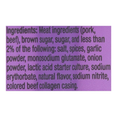 Johnsonville Sweet Teriyaki Summer Sausage Sticks 1oz Stick - 1 OZ - Image 4