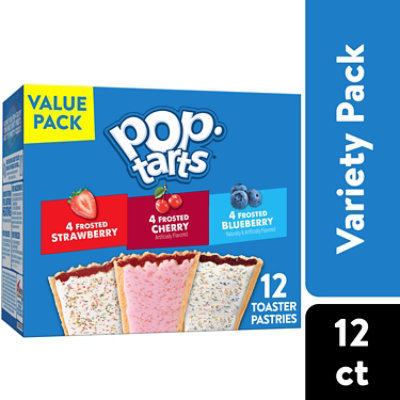 Pop-Tarts Toaster Pastries Variety Pack Breakfast Foods 12 Count - 20.3 Oz - Image 1