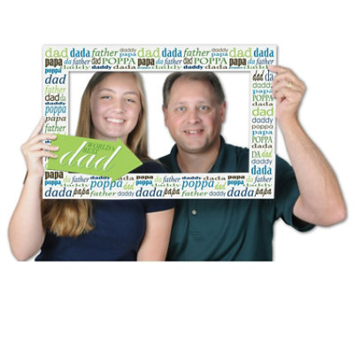 Beistle - Father's Day Photo Fun Frame - 12 Pack - Image 1