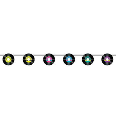 Beistle - Records Streamer - 12 Pack - Image 1