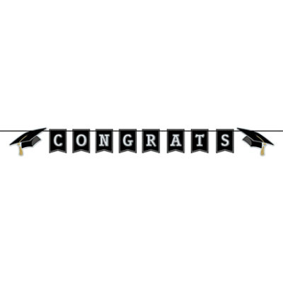 Beistle - Congrats Grad Streamer - 12 Pack - Image 1