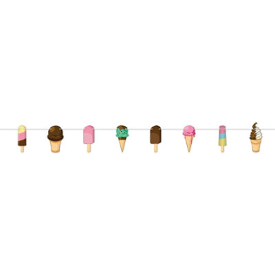 Beistle - Ice Cream Streamer - 12 Pack - Image 1