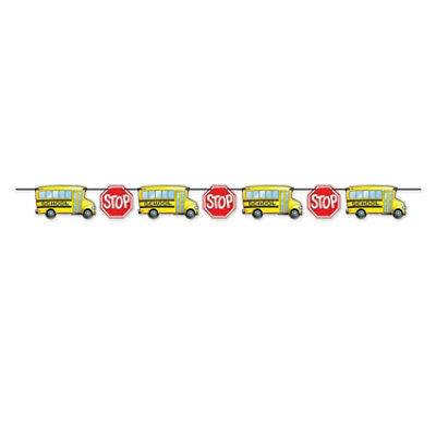 Beistle - School Bus Streamer - 12 Pack - Image 1