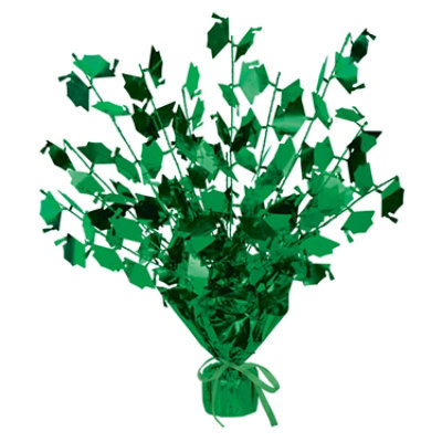 Beistle - Graduate Cap Gleam 'N Burst Centerpiece - Green - 12 Pack - Image 1