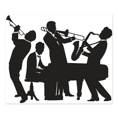 Beistle - Great 20's Jazz Band Insta-Mural - 6 Pack - Image 1