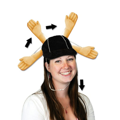Beistle - Plush Touchdown Cap - 6 Pack - Image 1