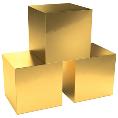Beistle - Foil Favor Boxes - 12 Pack 3 each - Image 1