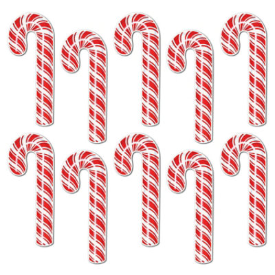 Beistle - Mini Candy Cane Cutouts - 12 Pack 10 each - Image 1