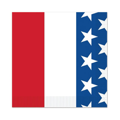 Beistle - Patriotic Beverage Napkins - 12 Pack 16 each - Image 1