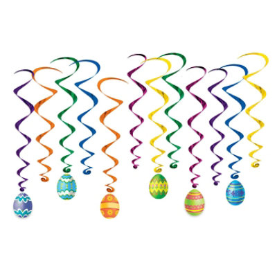Beistle - Easter Egg Whirls - 6 Pack 12 each - Image 1