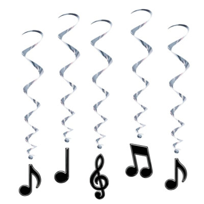 Beistle - Musical Notes Whirls - 6 Pack 5 each - Image 1