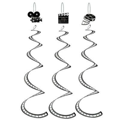 Beistle - Printed Filmstrip Whirls - 6 Pack 3 each - Image 1