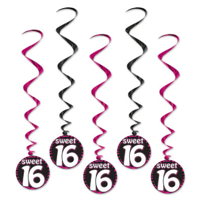 Beistle - Sweet 16 Whirls - 6 Pack 5 each - Image 1