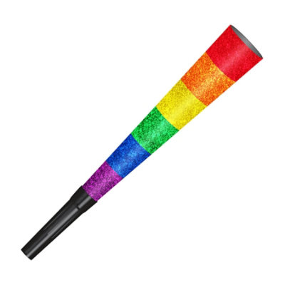 Beistle - Pkgd Pride Horns - 12 Pack 4 each - Image 1