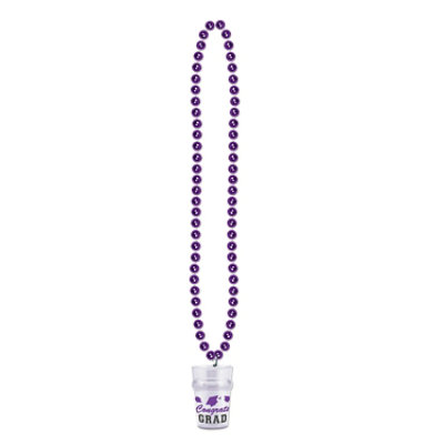 Beistle - Beads w/Grad Glass - Purple - 12 Pack - Image 1