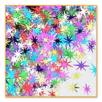 Beistle - Multi-Color Starbursts Confetti - 6 Pack 0.5 oz each - Image 1
