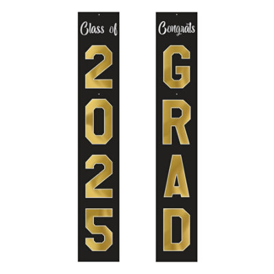 Beistle - Jtd Foil Graduation Pull-Down Cutouts - 2025 - 12 Pack  - 2 each - Image 1