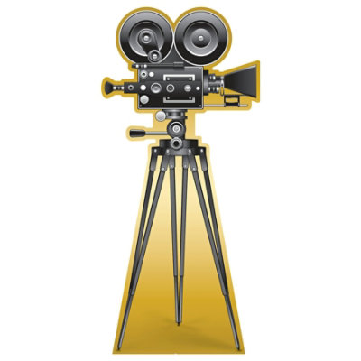 Beistle - Red Carpet Movie Camera Stand-Up - 1 Pack - Image 1