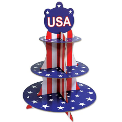 Beistle - Patriotic Cupcake Stand - 12 Pack - Image 1