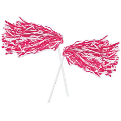 Beistle - Pkgd Poly Shakers - 512 Strand - Red and White - 24 Pack 2 each - Image 1