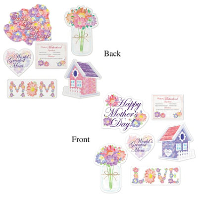 Beistle - Mother's Day Cutouts - 12 Pack 6 each - Image 1