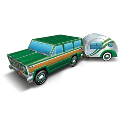 Beistle - 3-D Travel America Road Trip Centerpiece - 12 Pack - Image 1